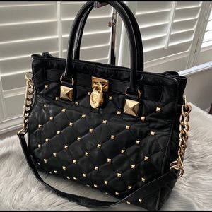 Michael Kors Studded Quilted Hamilton Bag